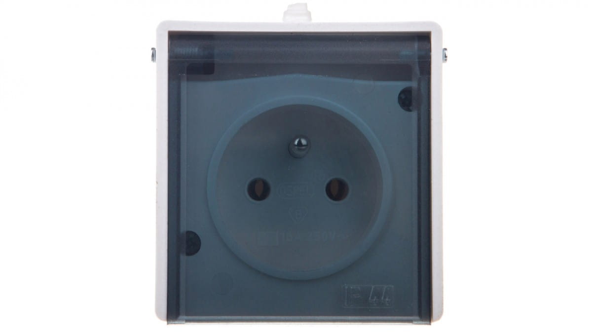 Oem Weiß Lambda Einzelsteckdose, Hermetisch, Mit/Ohne Ip44-Rauchklappe, Gnh-1Lz/00/D