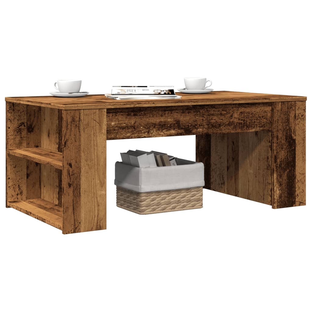 Table Basse Vieux Bois 102x55x42 Cm Bois D'Ingénierie Vidaxl
