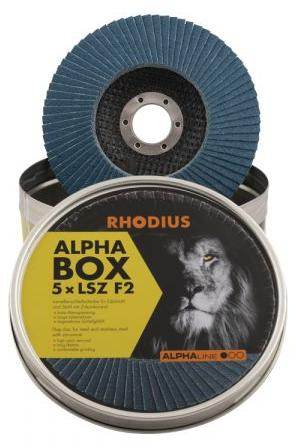 Lamellenschijf Rhodius Lsz F2 Edelstahl Korn 60 125 Mm