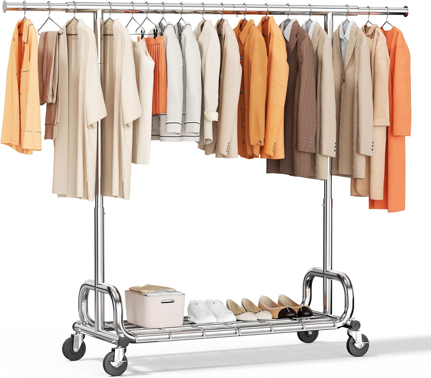 Hokeeper Penderie Extensible Avec Étagère Inférieure