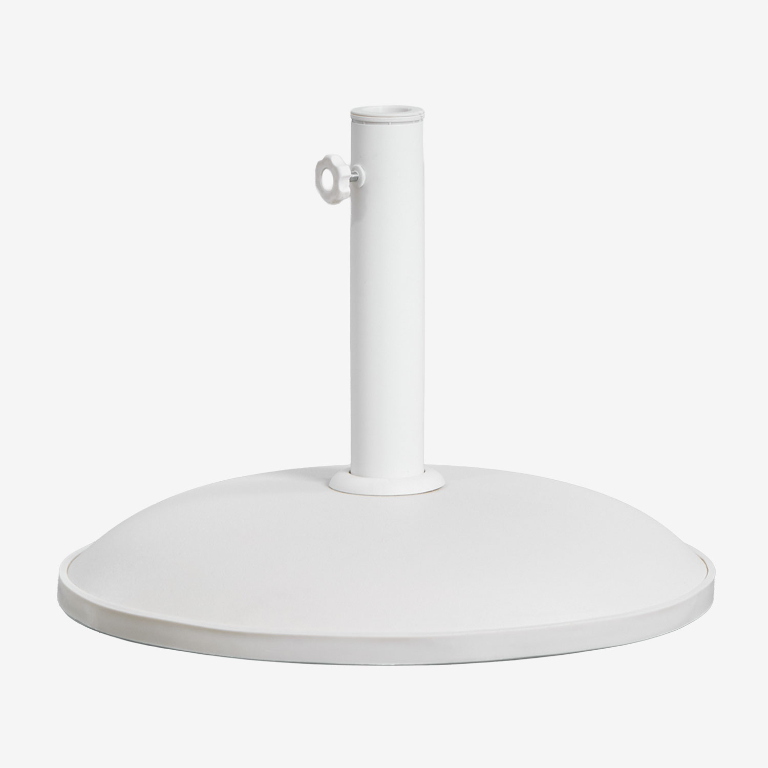 Sklum – Pied De Parasol Rond Béton 50 Cm – Tube Acier Ajustable – Vis