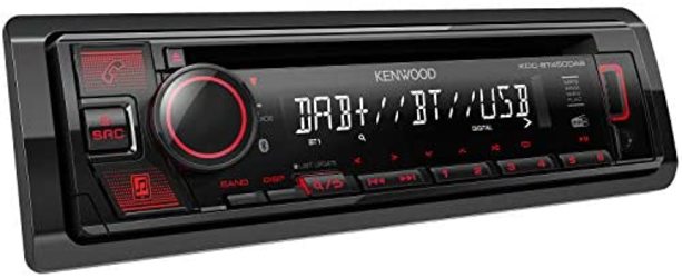 KENWOOD 1-DIN KDC-BT450DAB Auto Radio USB/DAB/AUX/RDS/BLUETOOTH - 4x50 Watt - Image 5