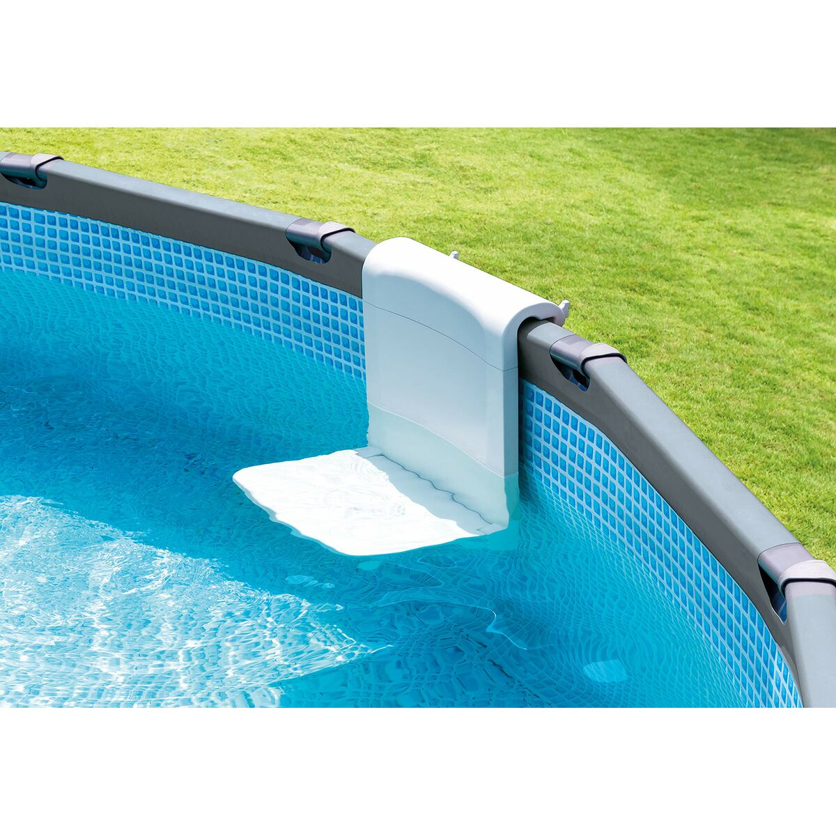 Intex – Banquette Pour Piscine À Cadre – Dimensions 43 X 50,5 X 53,5 Cm