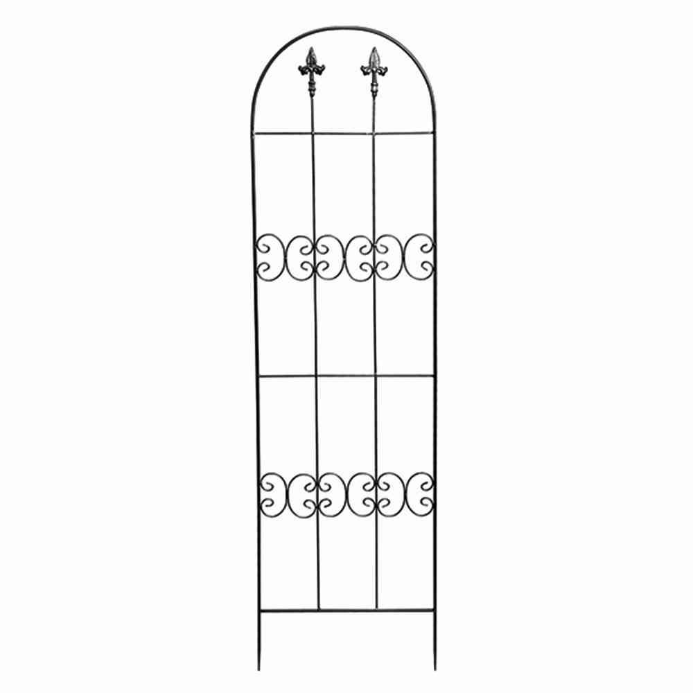 Siena Garden Dunkelgrau Rankgitter Lilie, Metall Unterverzinkt 45 X 160 Cm