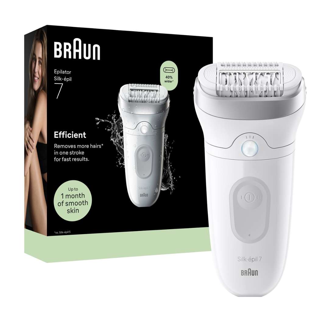 Braun Silk-Epil 7 Se7-000 Epilierer - 1 Stück - Kabellos - Nass & Trocken - Inkl. 2 Trimmeraufsätzen - Sensitiv-Abdeckung - Image 5