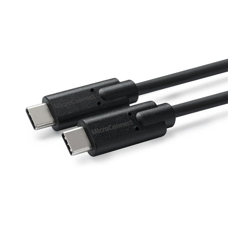 Microconnect Schwarz Usb-C 3.2 Gen2 Kabel, 1 M