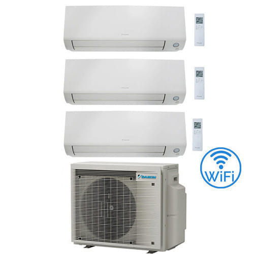 Daikin - Climatizzatore Garanzia Italia Perfera All Seasons Wifi Trial Split Inverter 12000 + 12000 + 12000 Btu Con U.e. 3mxm68a9 Classe A+++/a++ Novita' 2024