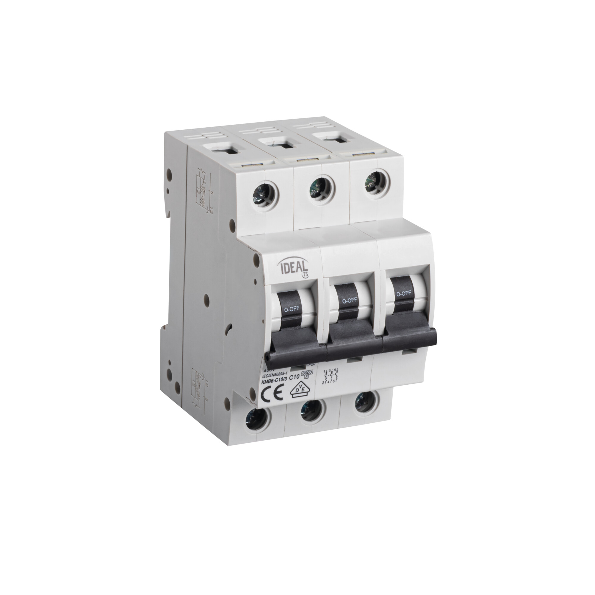 Kanlux Leitungsschutzschalter 3P C 10A 6Ka Ac Kmb6-C10/3 Vde 23163