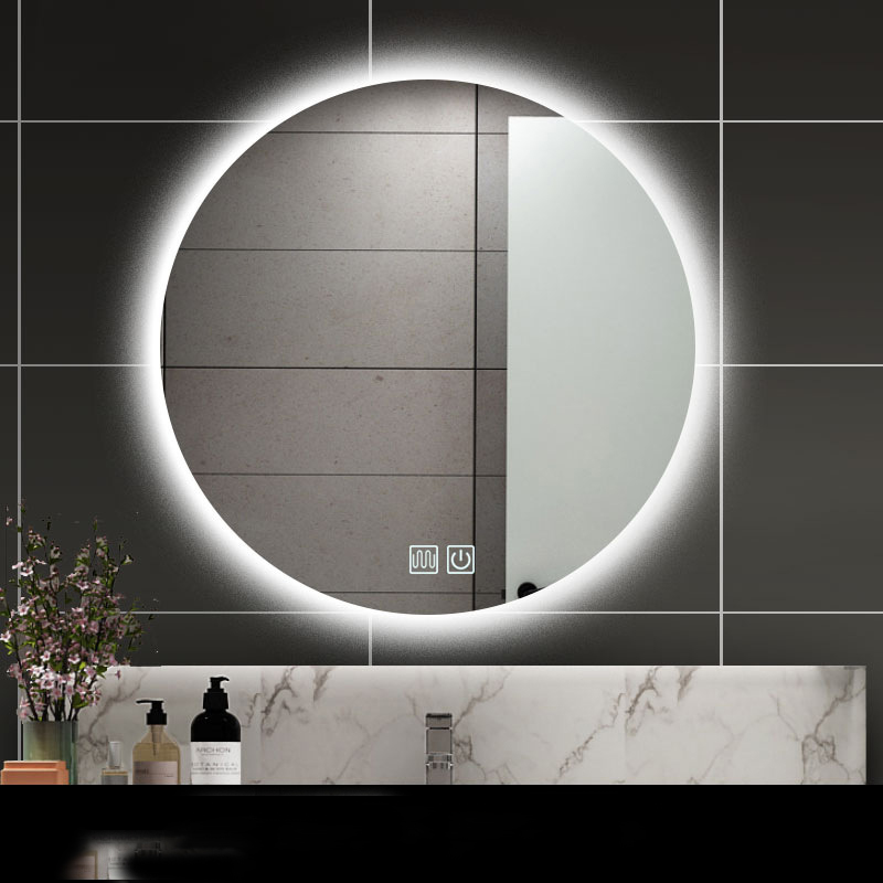 Mimiy - Miroir De Salle De Bain Led Rond De 40 Cm Avec Lumière Et