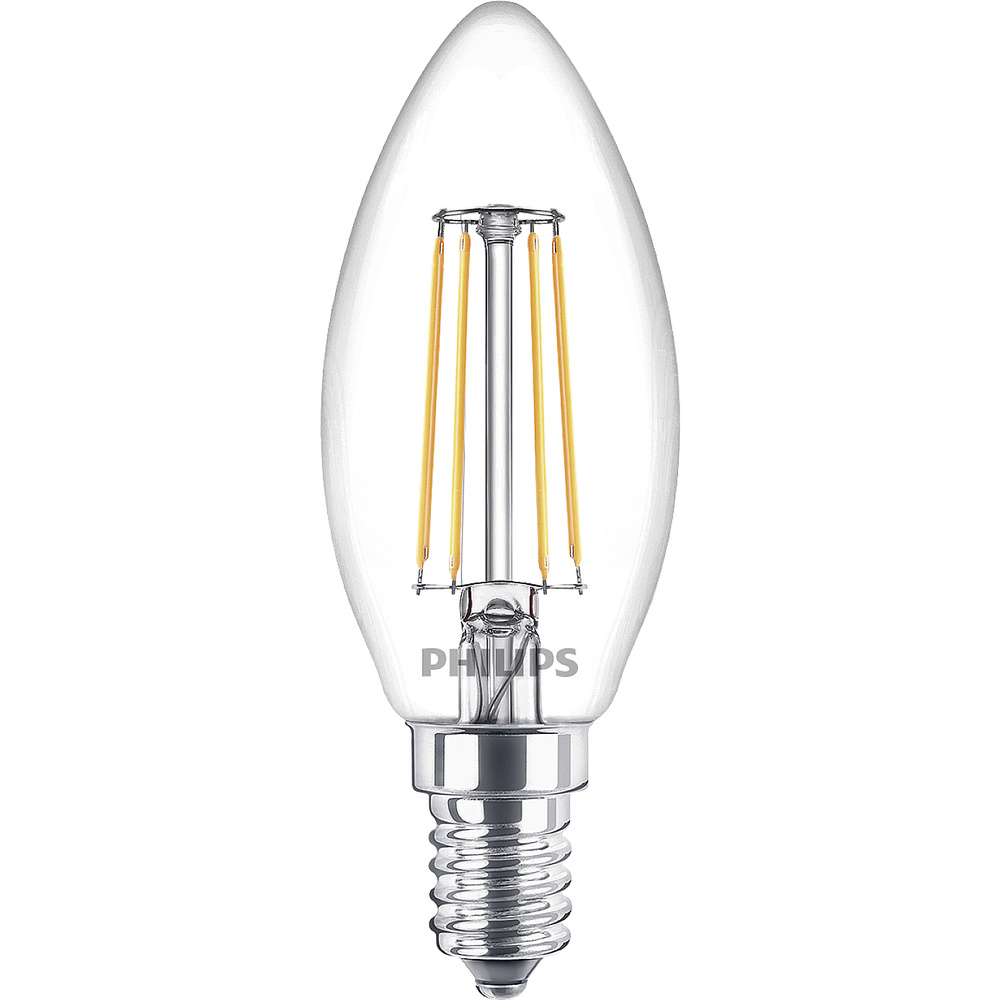 Philips - Led 76307700 Led Eek F (A - G) E14 Kerzenform 4.3 W = 40 W Warmweiß (Ø X L) 3.5 Cm X 9.7 Cm