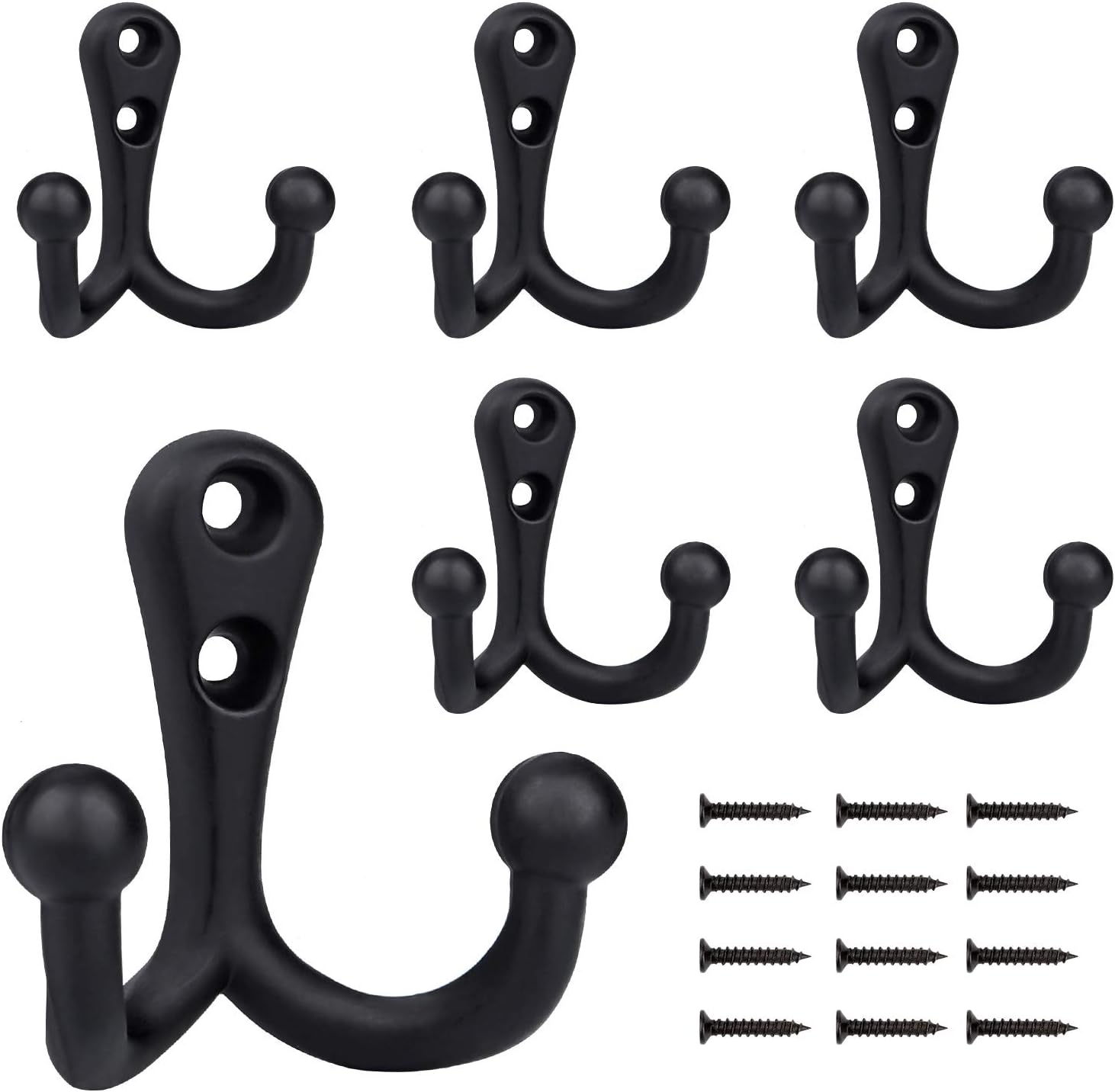 Ganci Per Cappelli, Ganci Doppi Resistenti, 12 Viti, Ganci Doppi Vintage Per Accappatoi, Appendiabiti, Sciarpe, Borse, Ganci Per Asciugamani, Portachiavi, Ganci Per Cappelli, Ganci Per Tazze, Pratici