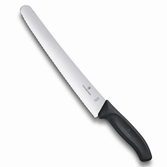 Victorinox Swiss Classic Black 26cm Serrated Pastry Knife
