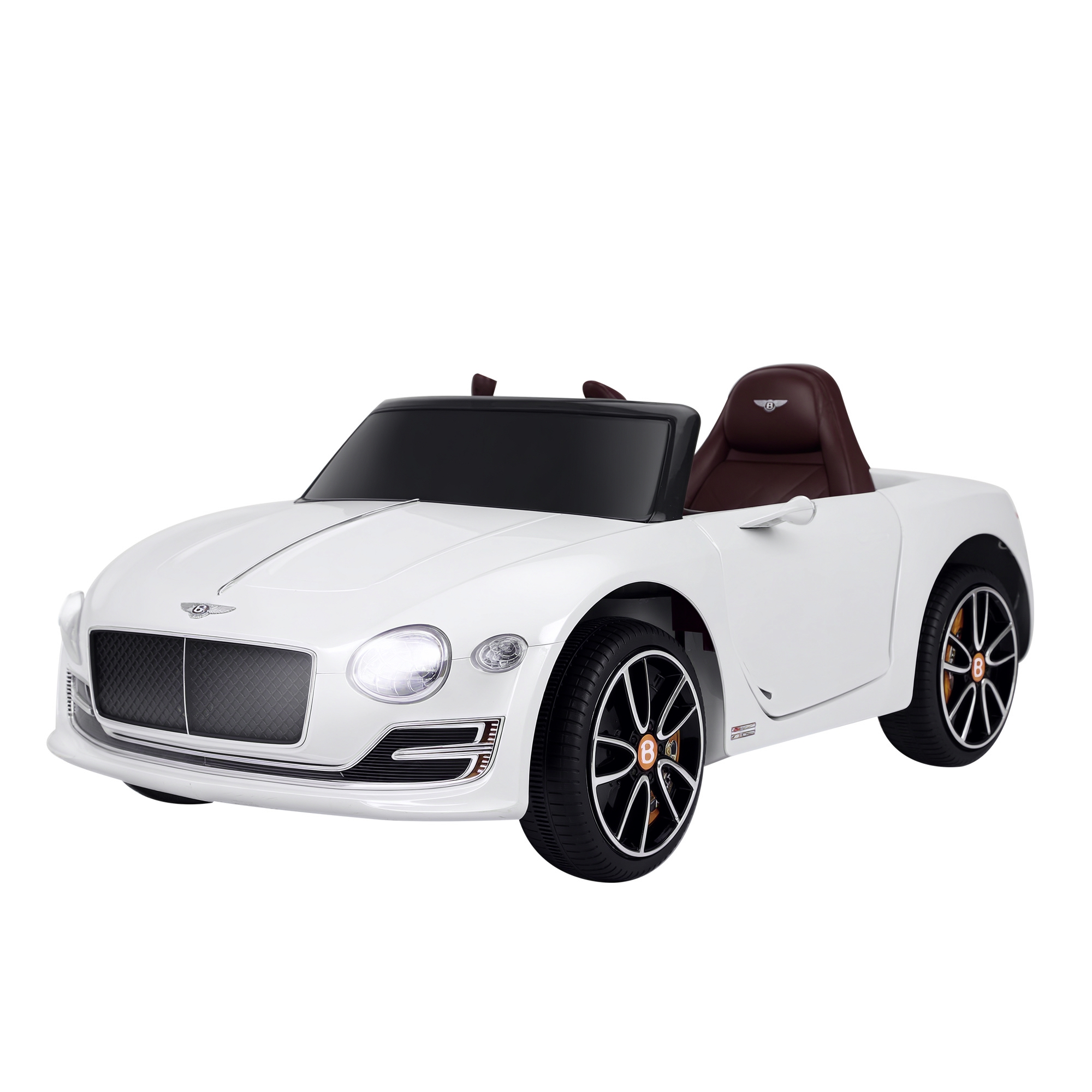 Homcom - Kinderauto Bentley Gt Lizenzierte Kinderfahrzeug Elektroauto Mit Fernbedienung 2 X 390 Motoren Kinder Weiß 108 X 60 X 43 Cm