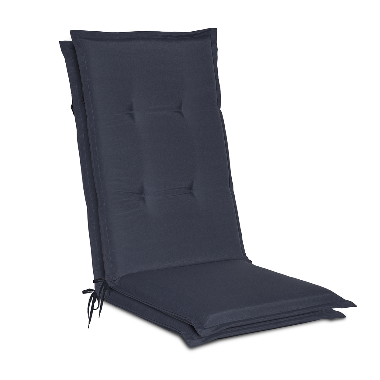 Lot De 2 Coussins D'Assise Pour Chaises De Jardin Loft Hl Bleu Foncé
