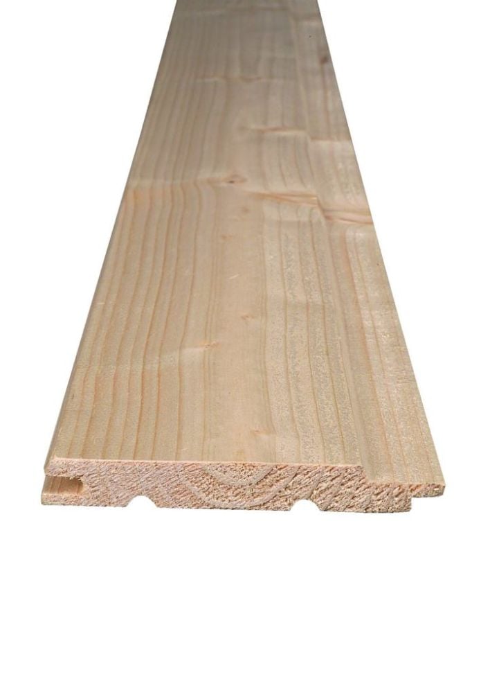 Profilholz Fichte Tanne A-sortierung Schrägprofil 200 X 9,6 Cm 12,5 Mm