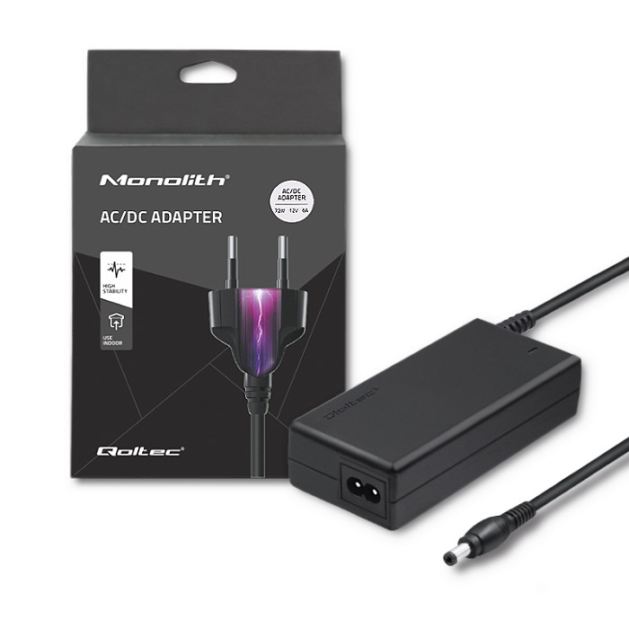 Qoltec Desktop-netzteil 72w 12v 6a 5,52,5 + Netzkabel - Bild 7