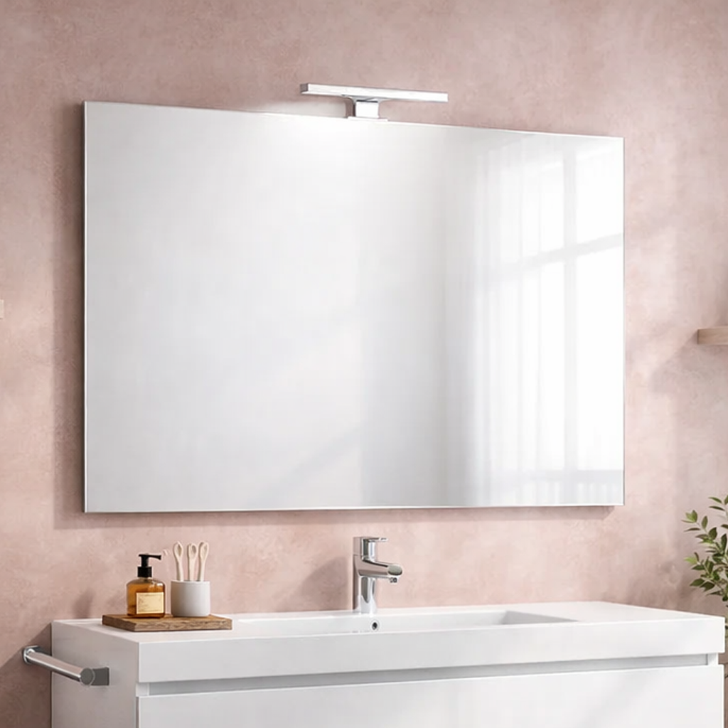 Kiamami Valentina - Miroir 120x70 A Affleurement Avec Lampe Led