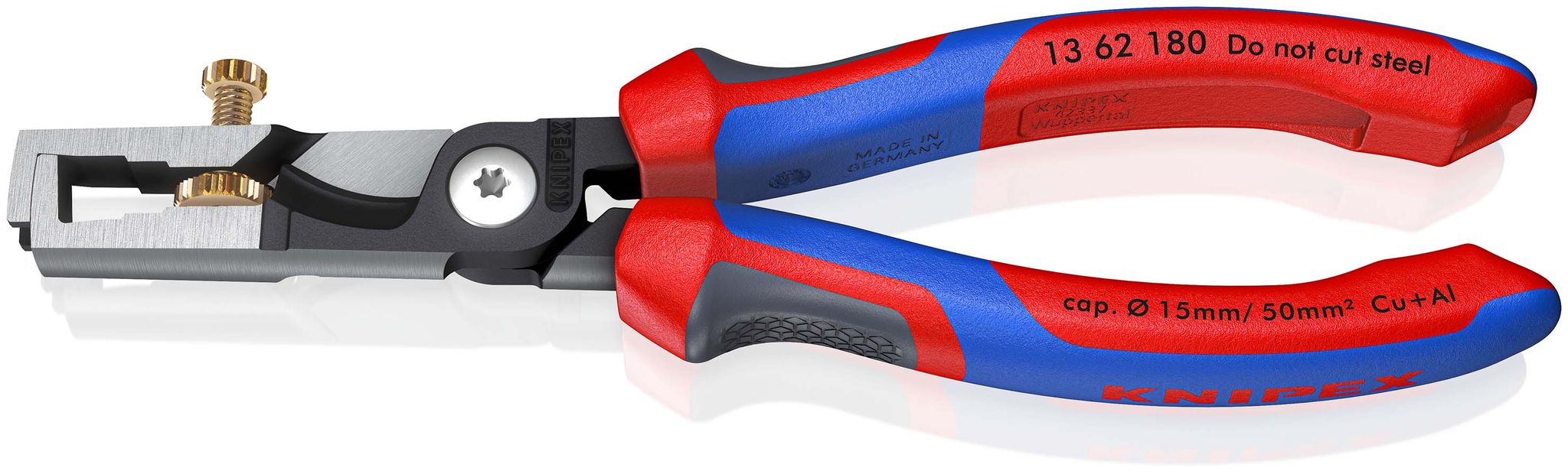 KNIPEX 1362180 - StriX® Abisolierzange mit Kabelschere - 180 mm - Image 6
