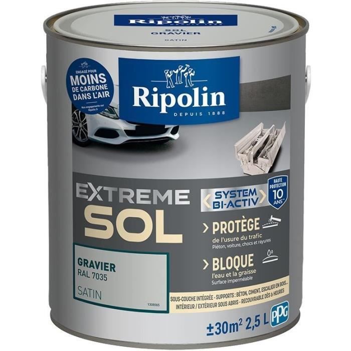 Ripolin Protection Extreme Sol Gravier Ral 7035 Satin 2, 5 L