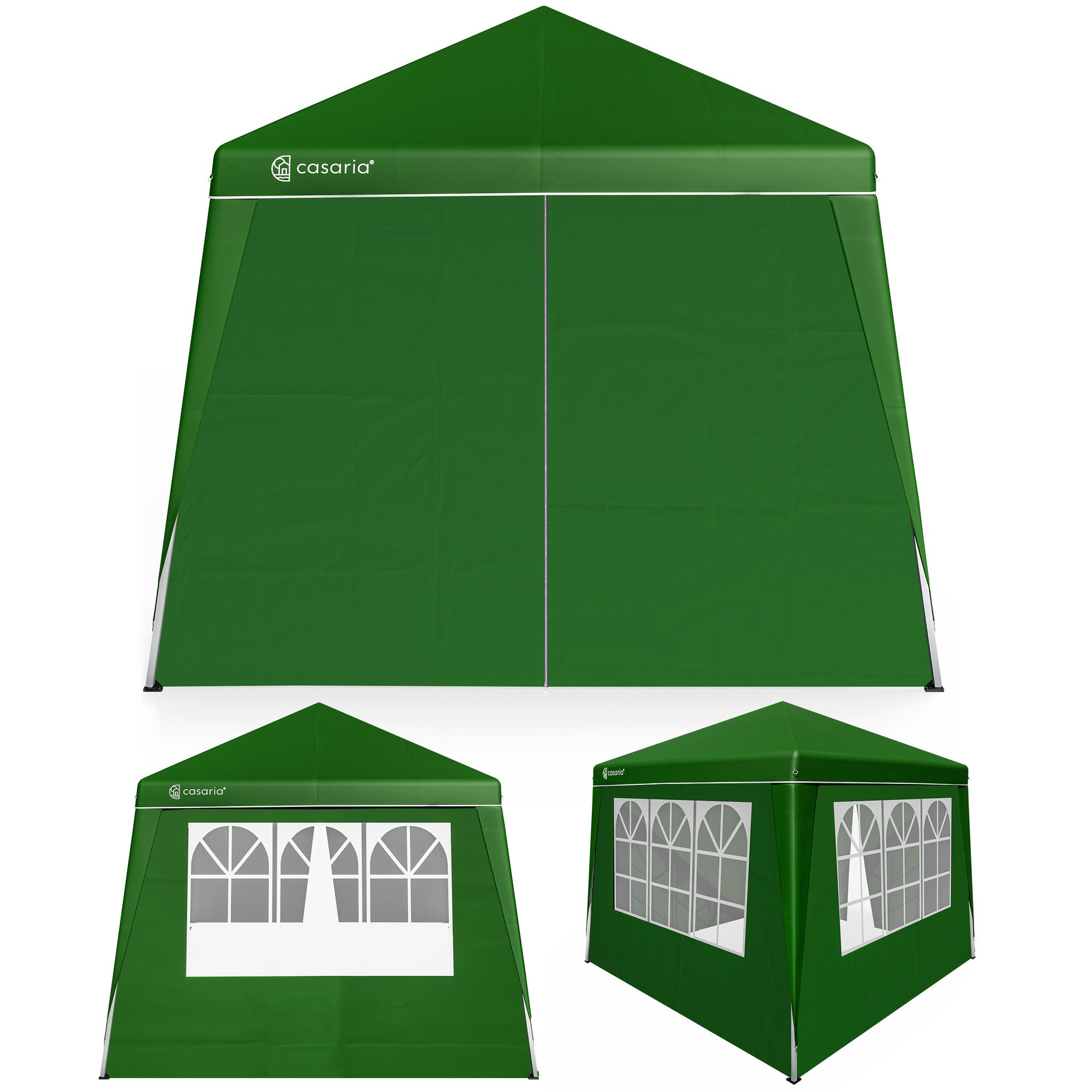 Faltpavillon Capri Grün 3x3m inkl 4 Seitenwänden