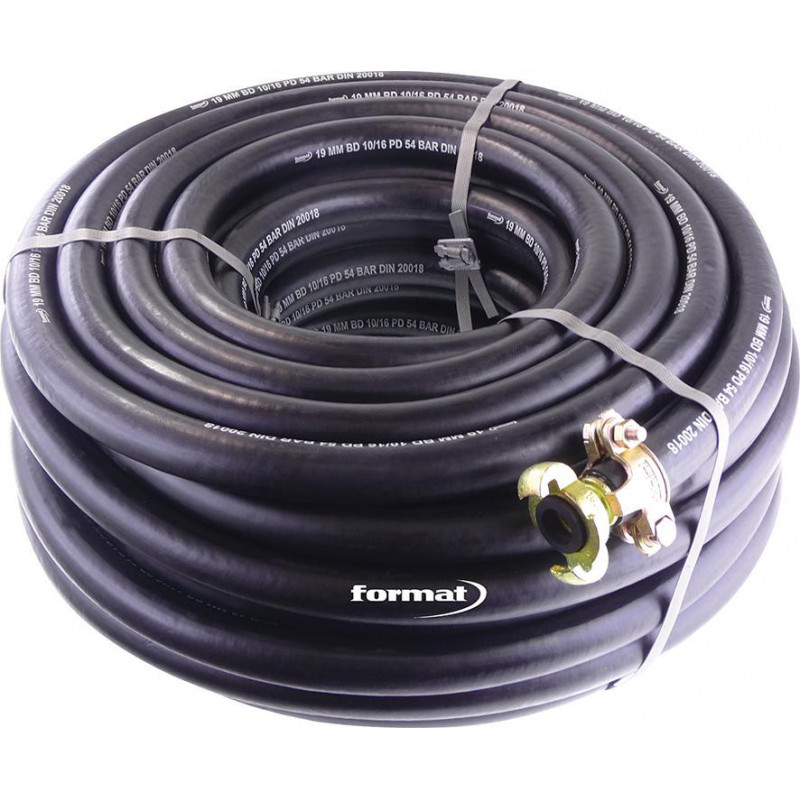 Fp - Tubo D'Aria Compresso In Gomma Con Raccordo 3/4. 20m FORMAT
