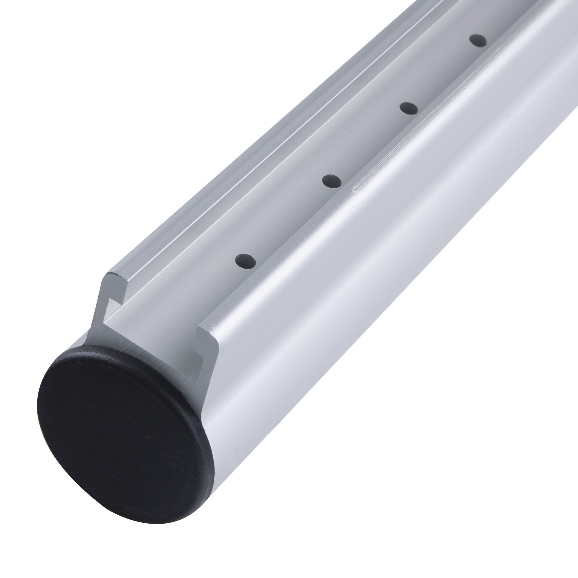 Windhager Versilbert Sonnensegelmast Premium, Mast Höhenverstellbar, Sonnensegelpfosten, Stahlmast, Aufstellstange Für Sonnensegel, Rostfrei, Masthöhe Max. 242,5 Cm, 10703, Silber