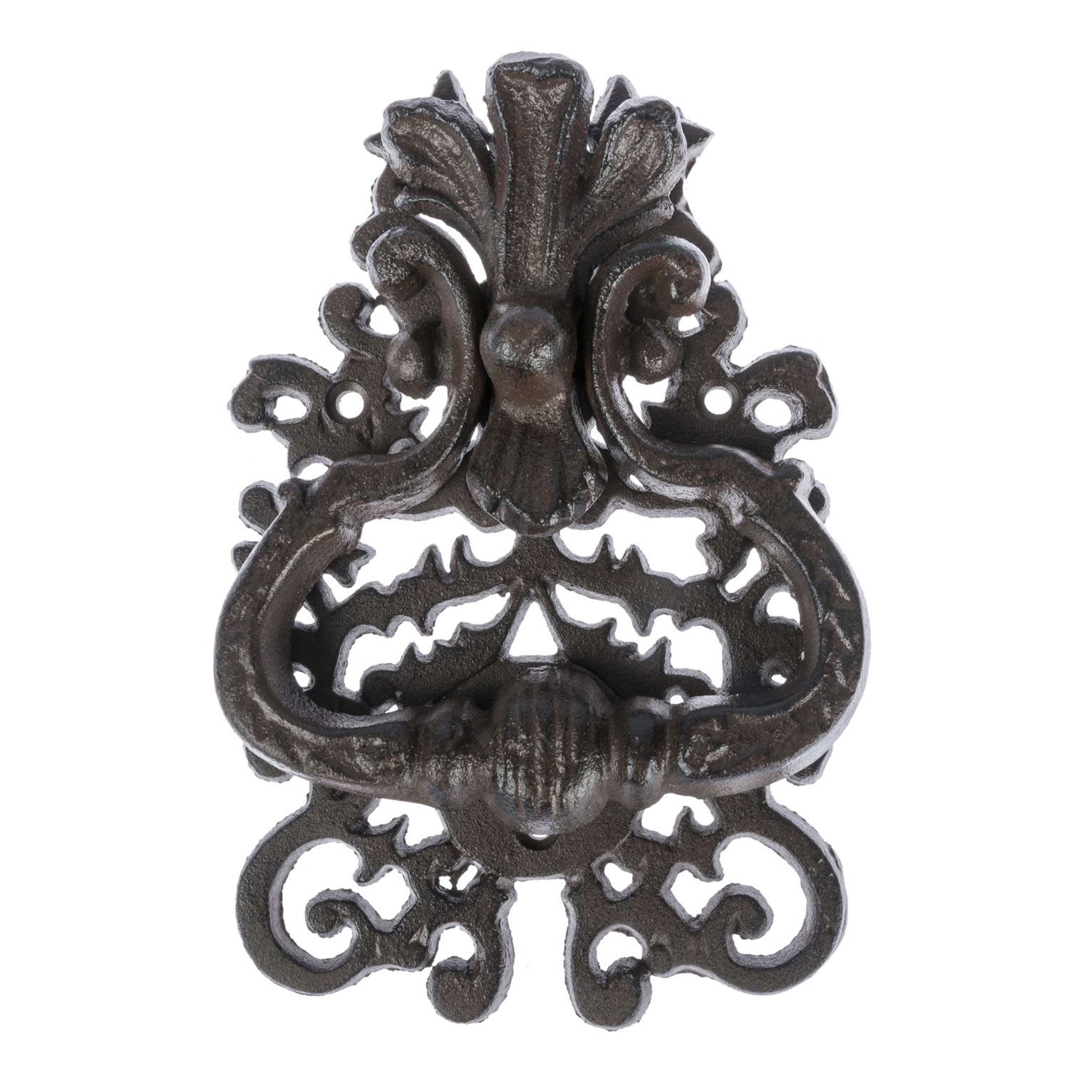Brown Decorative Cast Iron Door Knocker - Homescapes