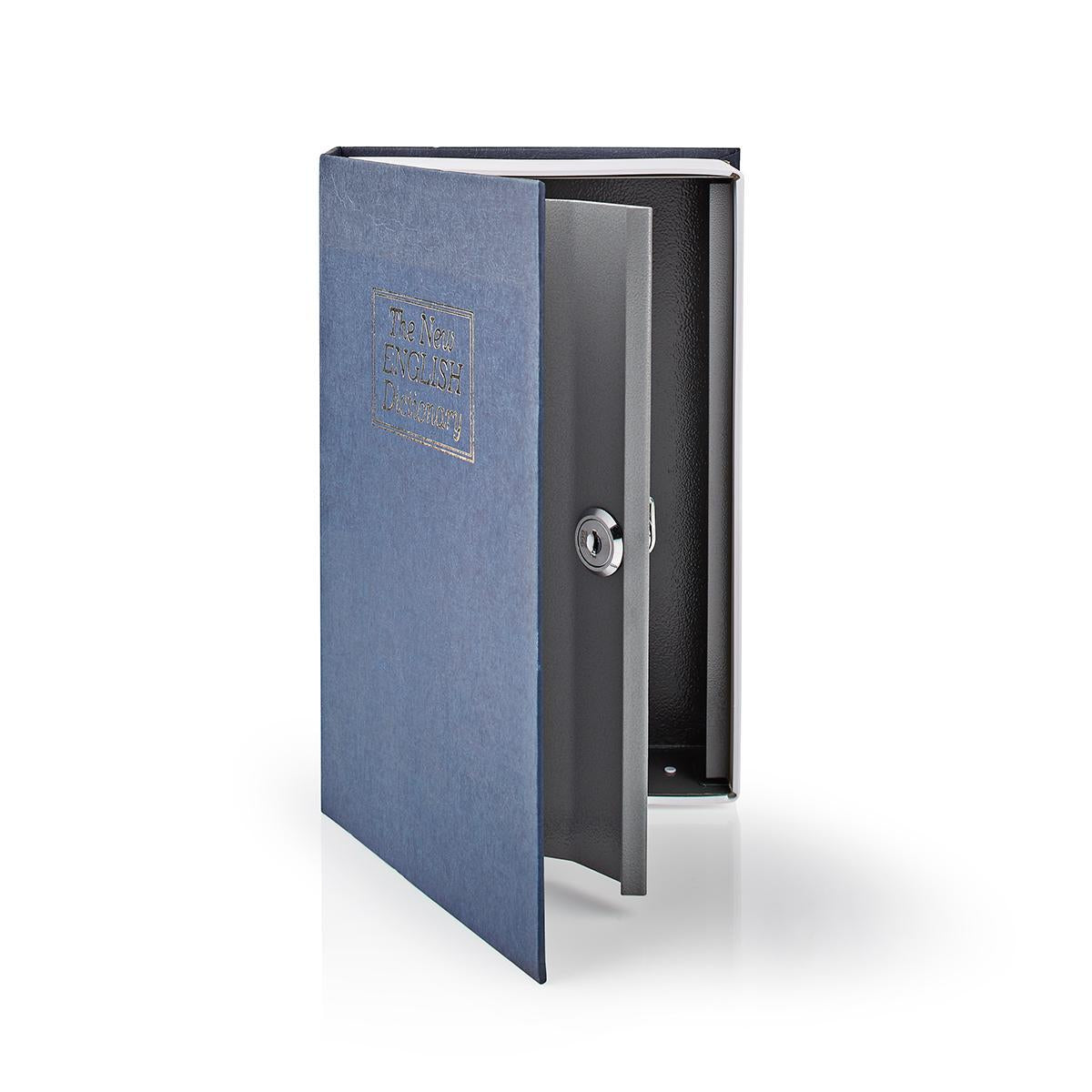 Nedis Blau Buch Tresor Mit Realistischem Design Silber
