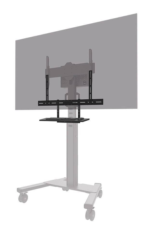 Neomounts AV40-500BL mounting kit - for keyboard  mouse - universal - black - Max 25 kg - recommended for 43-110 - Image 4