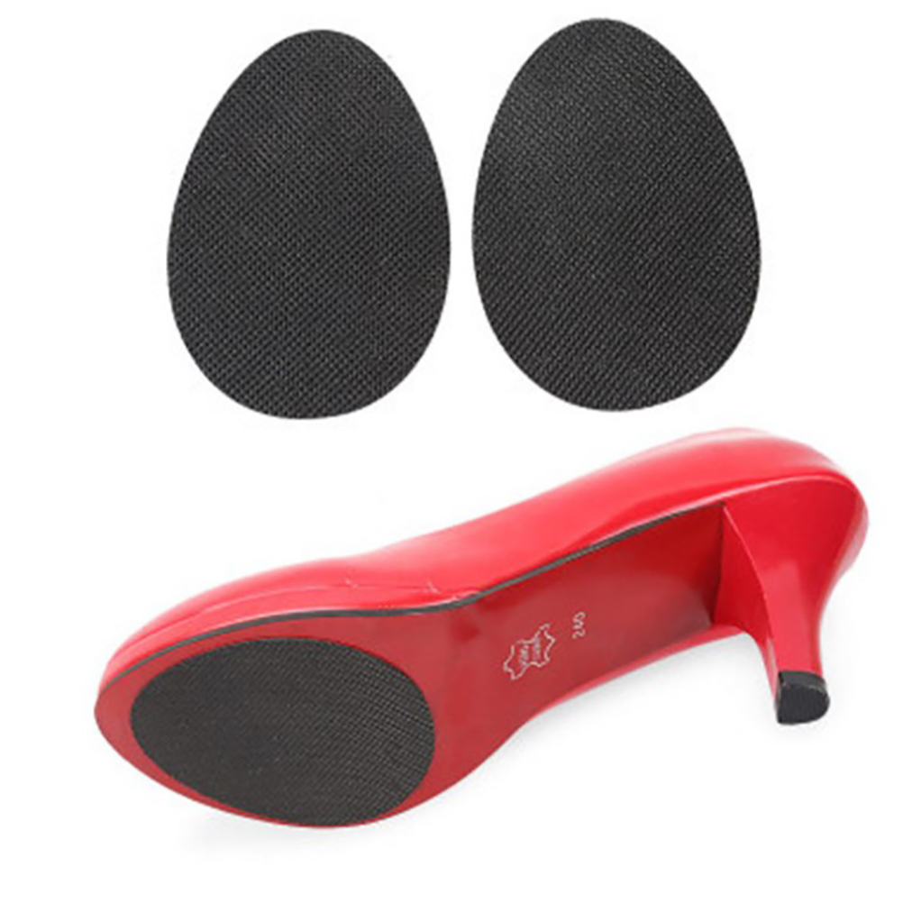 Patins antidérapants autocollants pour chaussures, caoutchouc et silicone, 9 x 6,5 cm, lot de 10