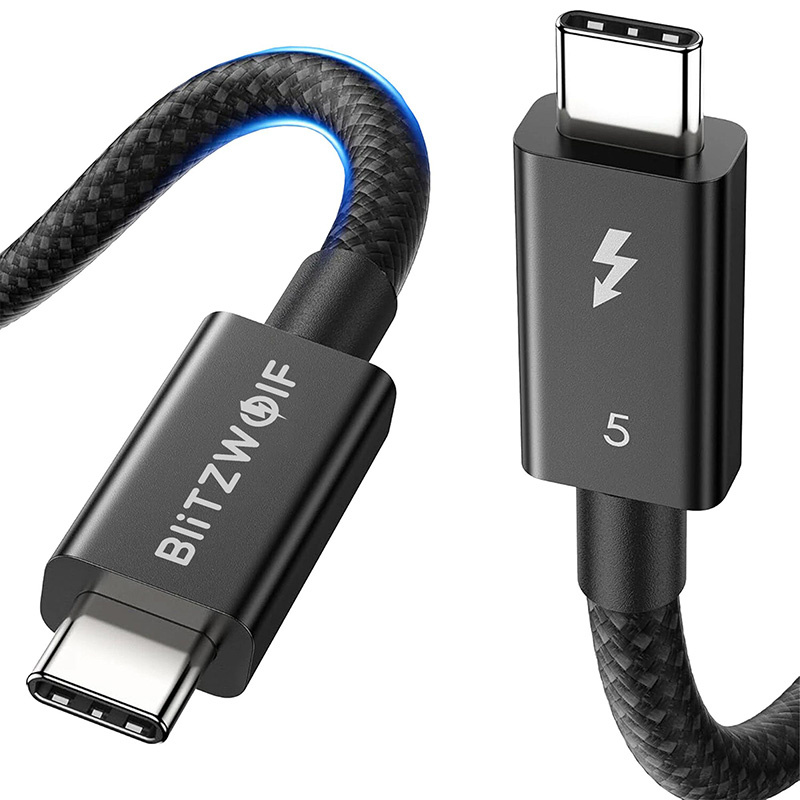 Blitzwolf Bw-hdc8 240w Usb-c Zu Usb-c Kabel, 0, 5 M (schwarz)