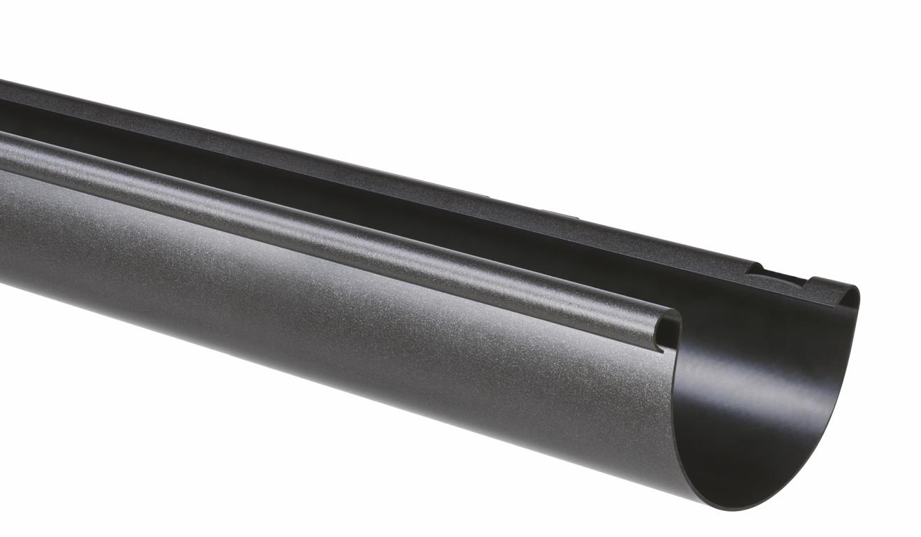 Dachrinne Halbrund, Anthrazit- Metallic, Rg 100, 3 M Lang