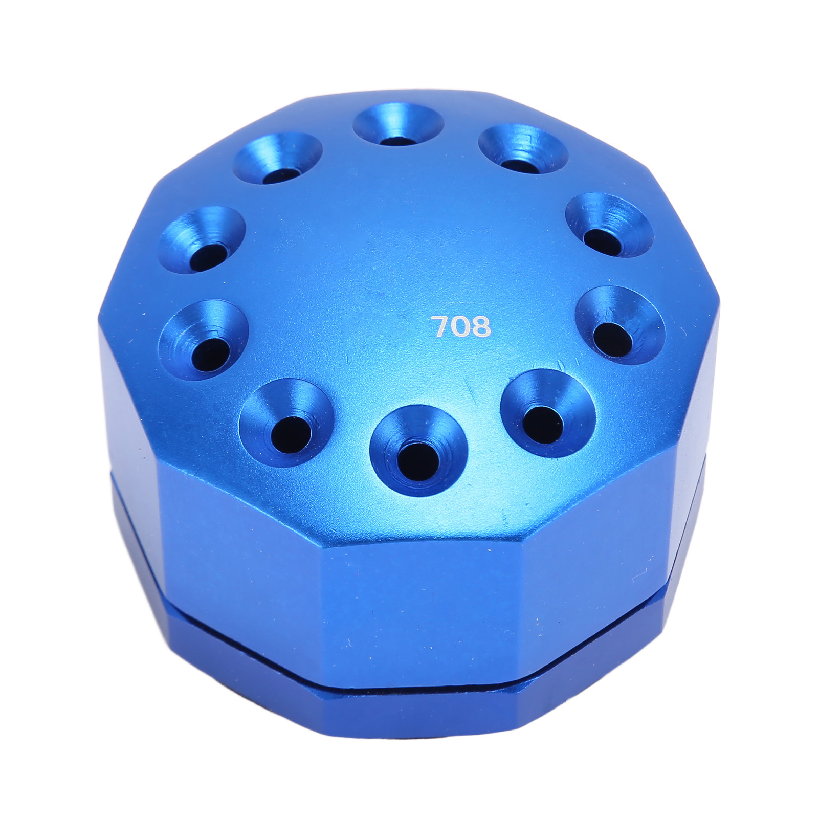 Support de tournevis rotatif à 360° en alliage d'aluminium, 10 emplacements pour ciseaux et aiguilles