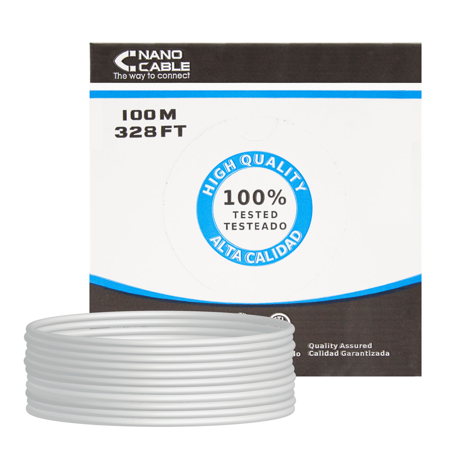 Nanocable Grau Utp Cat6-Kabel, 100 M, Starr - Bild 4