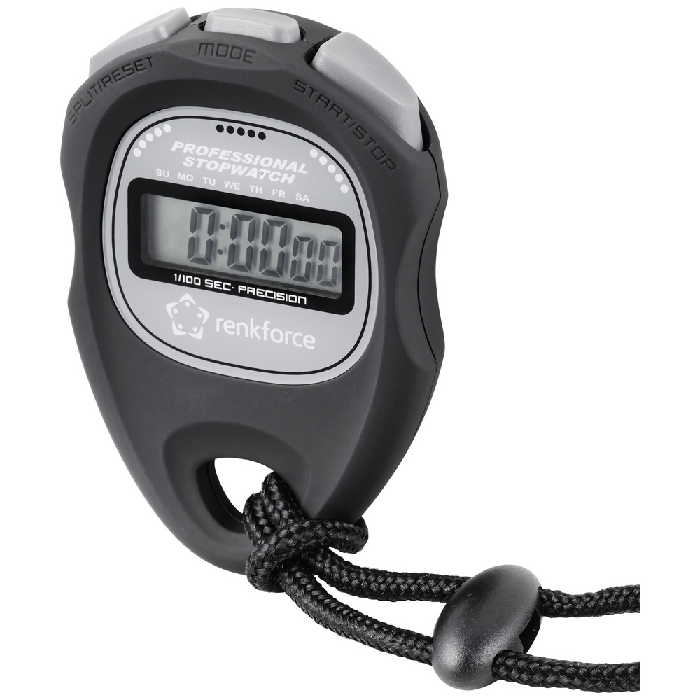 Renkforce Schwarz Wt-034 Stoppuhr Digital