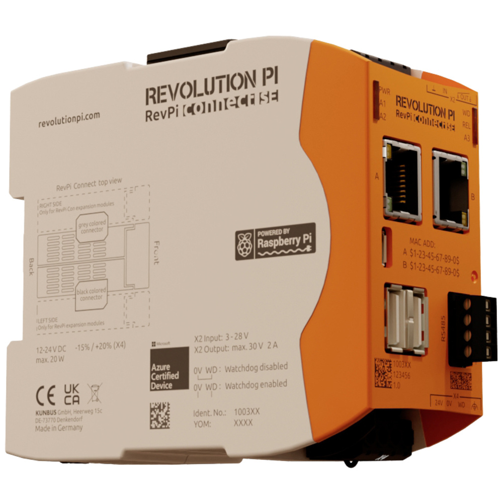 Kunbus Revolution Pi By Revpi Connect Se 8 Gb Pr100368 Sps-Erweiterungsmodul 24 V/Dc