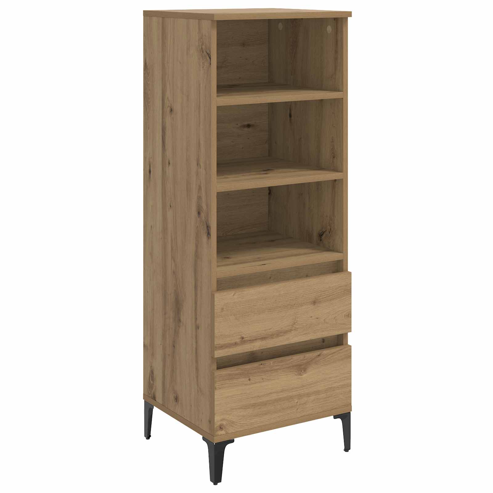 Vidaxl Braun Highboard Artisan Oak 40 X 36 X 110 Cm Engineered Wood