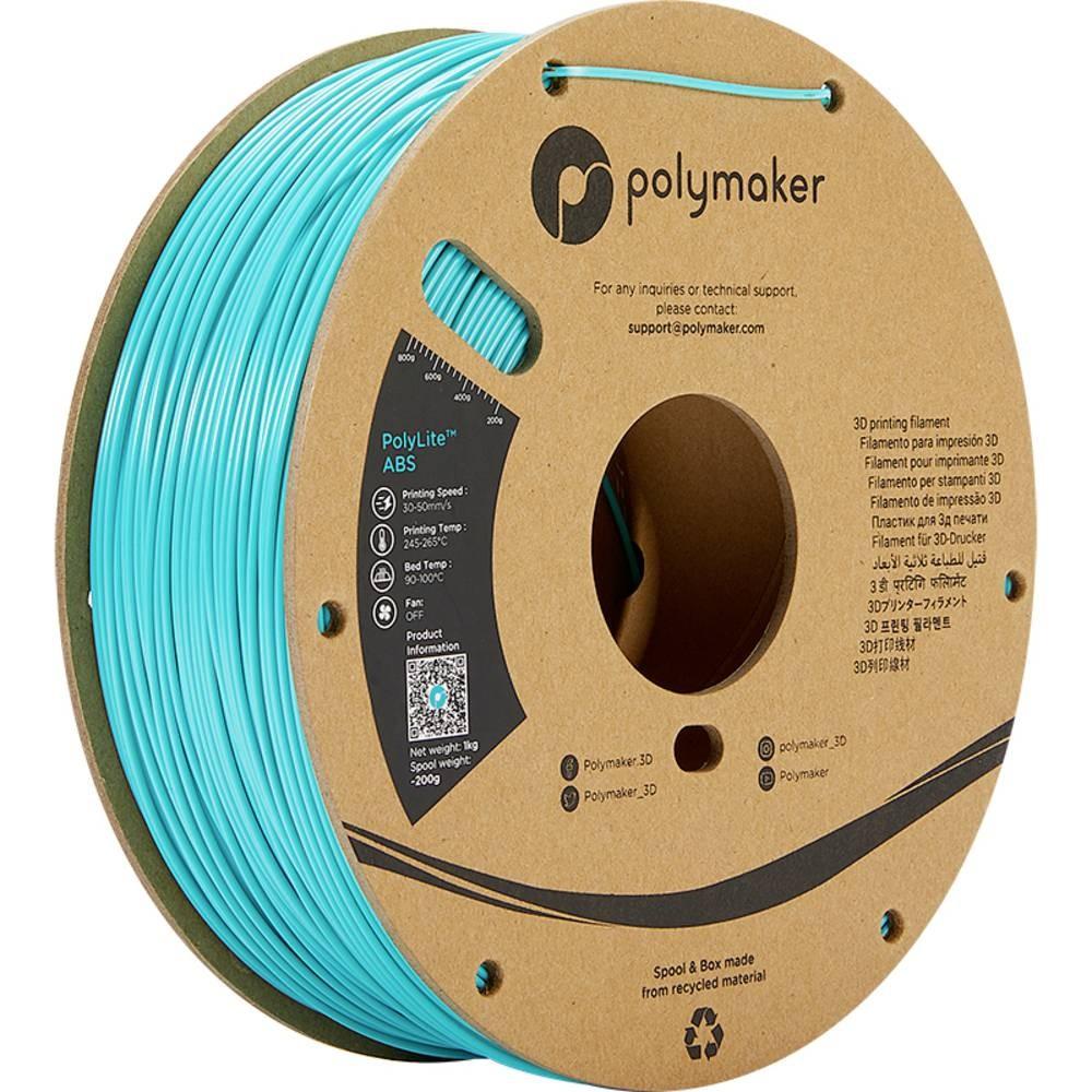 Polymaker PE01010 PolyLite Filament ABS geruchsarm 1.75mm 1000g Türkis 1St. - Bild 4
