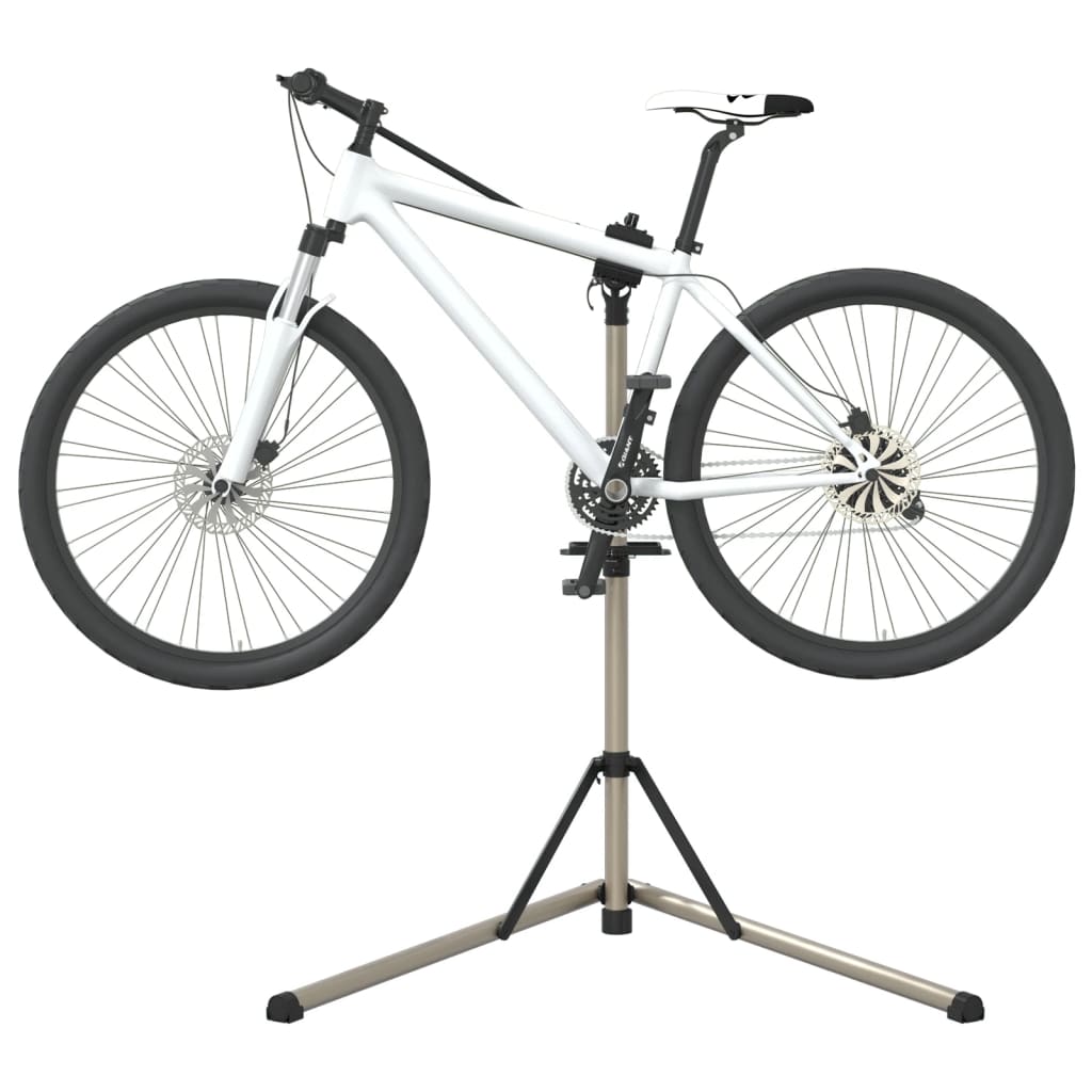 Support de réparation de vélo pliable et réglable de 102 à 160 cm, mâchoires rotatives à 360° et plateau à outils magnétique