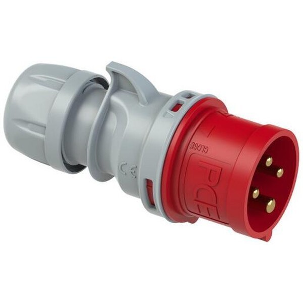 Pce Tragbarer Stecker 16A 4P 400V Rot Ip44 Turbo Shark 014-6Tt