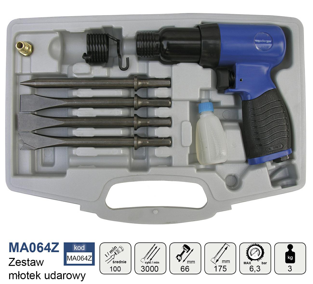 ADLER Druckluft-Hammer 190mm MA064Z - Image 4