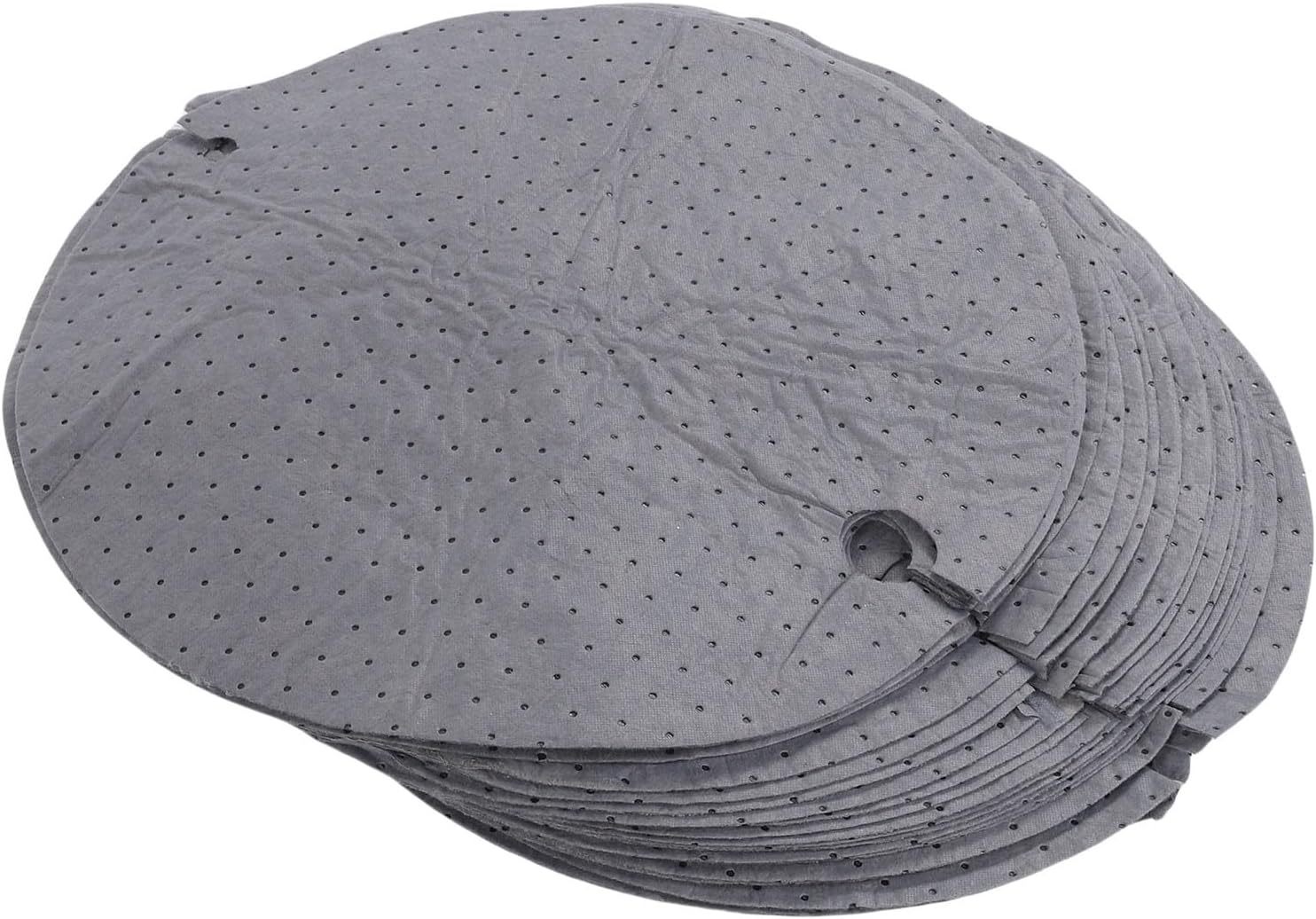 Coussinets absorbants d'huile ronds Ø 55 cm, paquet de 25, gris