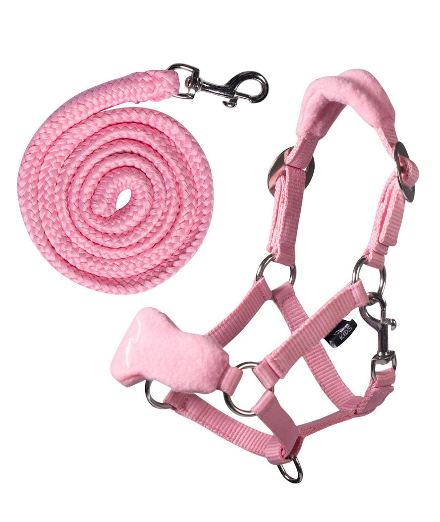 Hkm Sport Equipment Arancione - Set Cavezza E Lunghina Con Pile Per Cavallino In Peluches Giocattolo Hobby Horsing