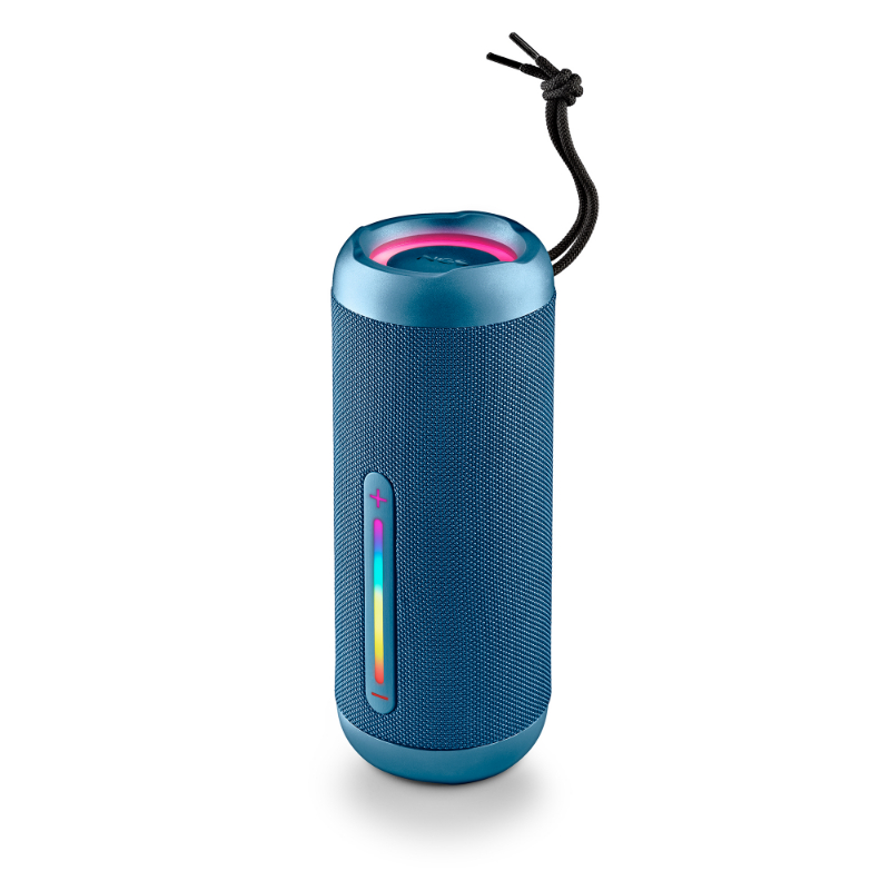NGS Roller Furia 2 Blue – tragbarer Bluetooth 5.3-Lautsprecher, 30 W, IPX7-Wasserdicht, RGB-Lichter, True Wireless TWS, USB, 9-Stunden-Akku, Blau - Bild 6