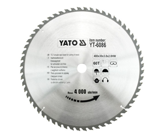 Yato Widia-Kreissägeblatt 400 X 30 Mm, 60 Zähne