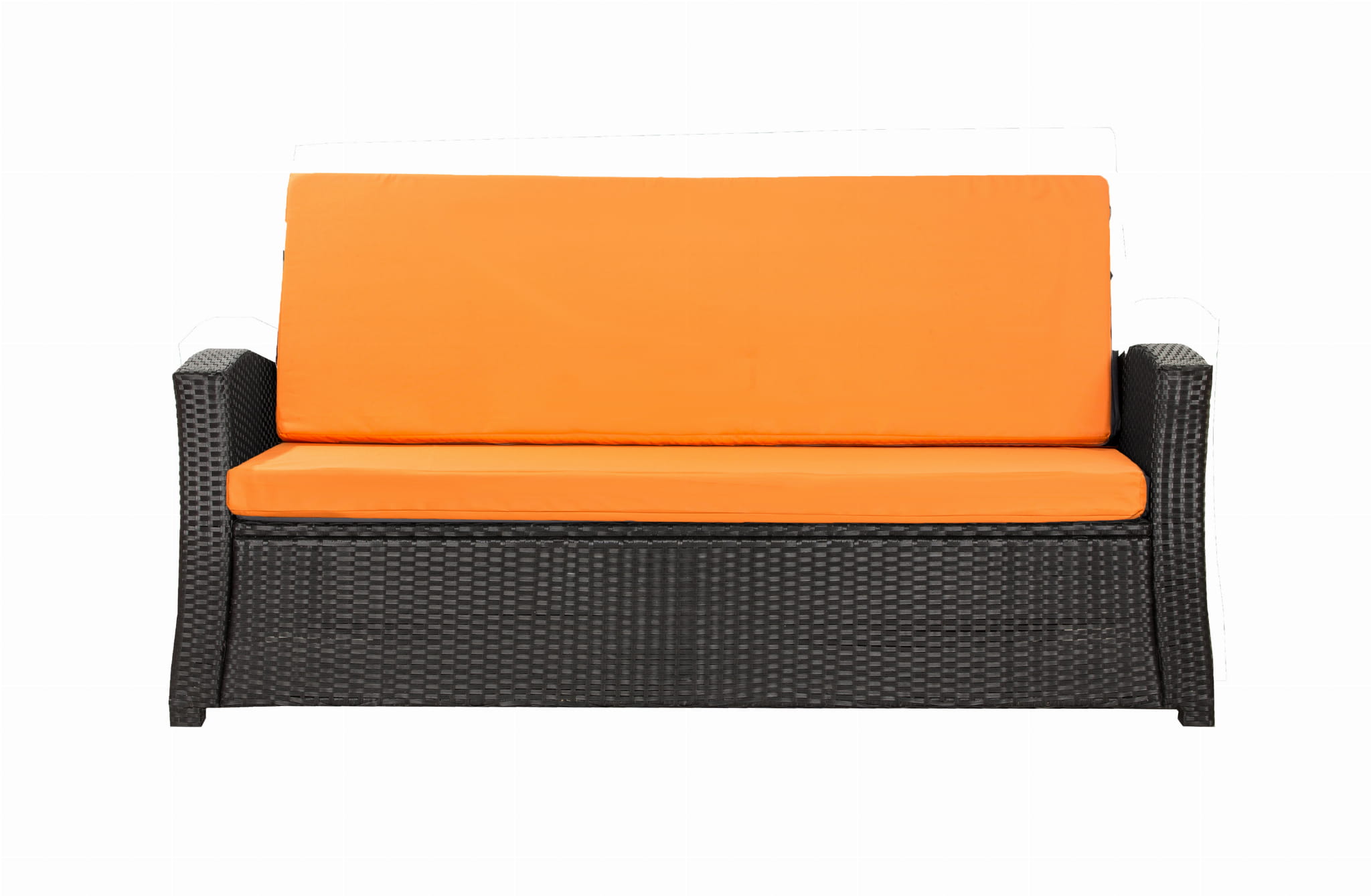Coussins De Canapé Meubles De Jardin En Résine Tressée Orange