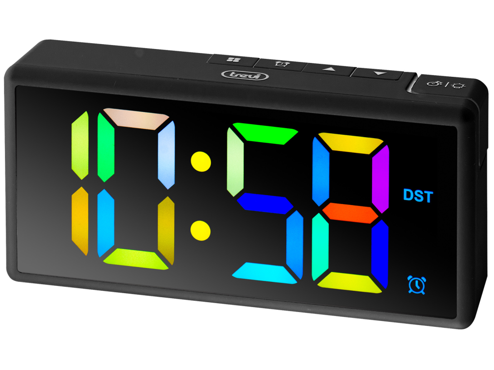 Trevi Unisex Schwarz Ec 886 Digitaler Wecker Mit Usb-Anschluss - Bild 4