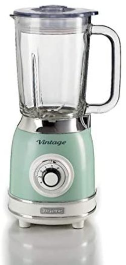 Ariete Grün 583, Vintage Mixer Mit 1.5 Liter Glasbecher, 4 Edelstahlklingen, 4 Geschwindigkeiten + Puls, 1000 Watt, - Bild 9