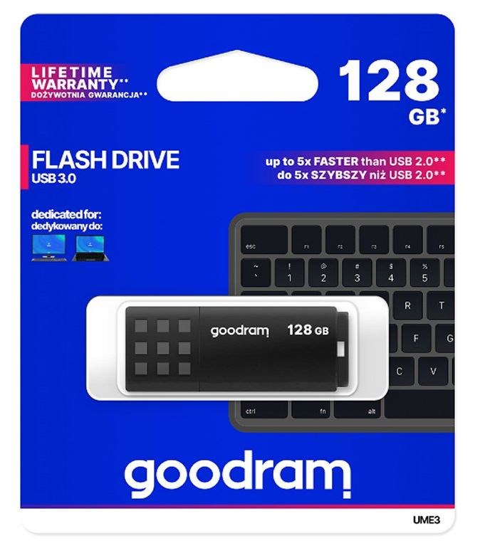 67850 Goodram 128 Gb Usb 3.0 Ume3 Schwarzer Usb-Stick - Bild 7