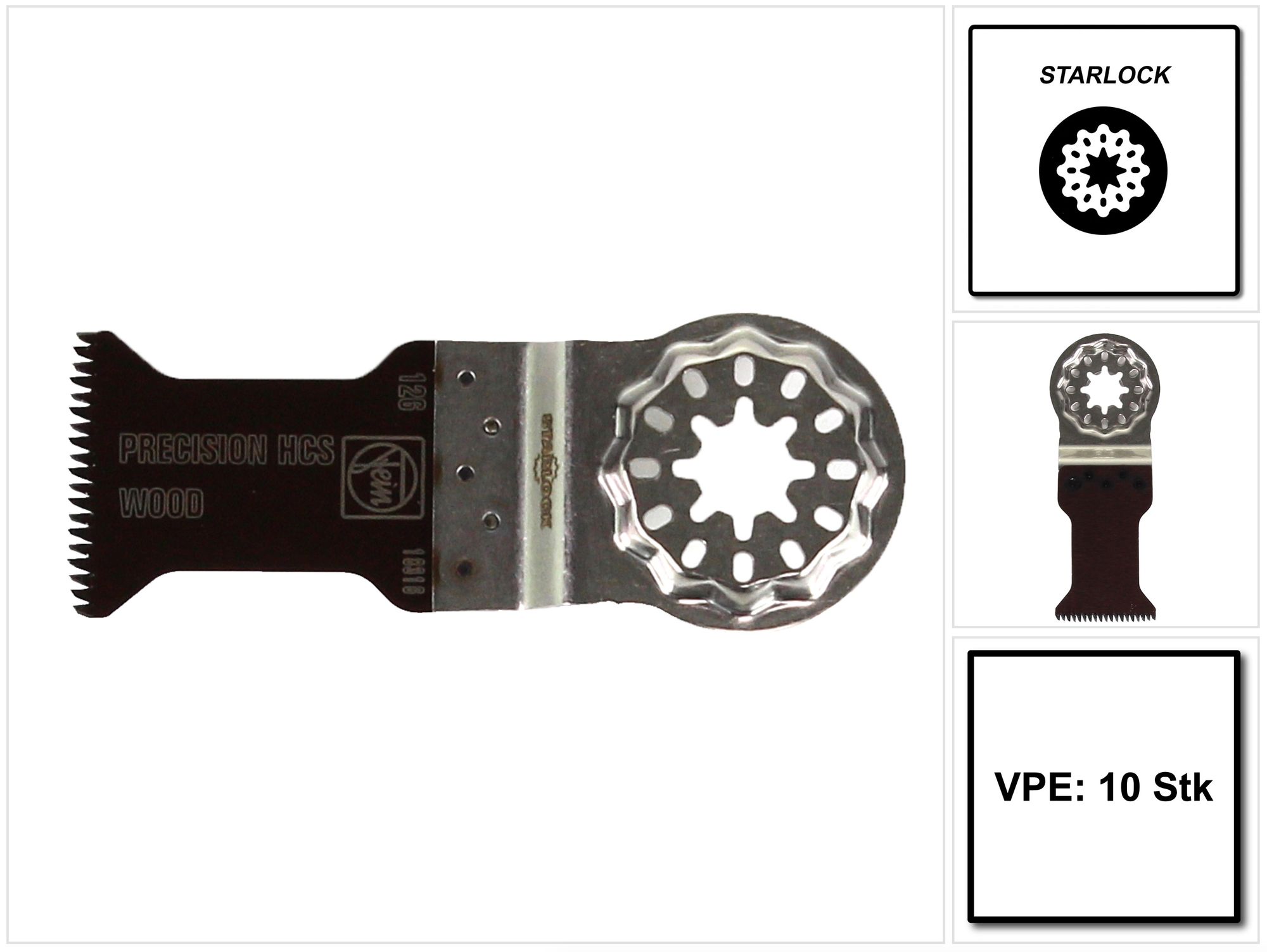 Photo de Lame De Scie De Précision E-cut Bim Starlock 35x50mm 10 Pièces - 63502126240 Fein